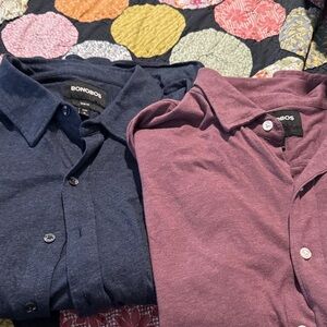 Bonobos Men's 2 Knit Button Down Knit Shirts XL Slim Fit